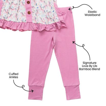 Lavender Solid Bamboo Leggings