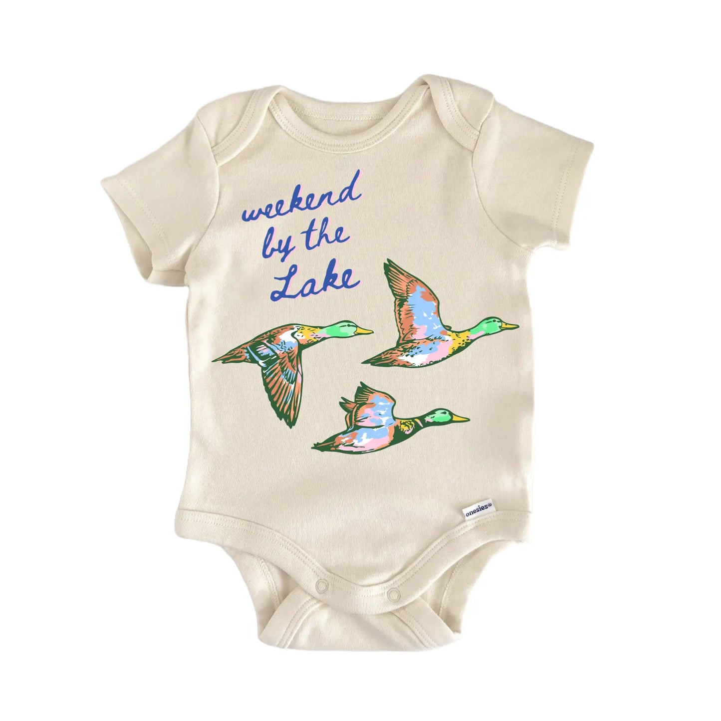 Lake Summer Duck Bird Infant Gift Baby Bodysuit