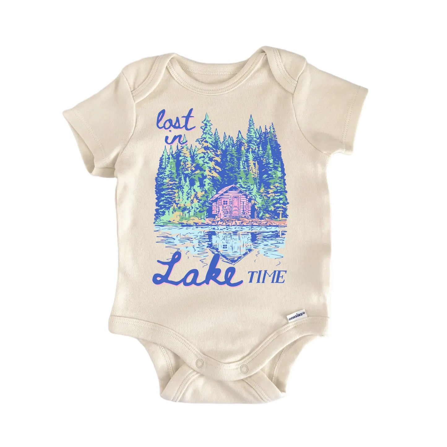 Lake Summer Time Cabin Infant Gift Baby Bodysuit