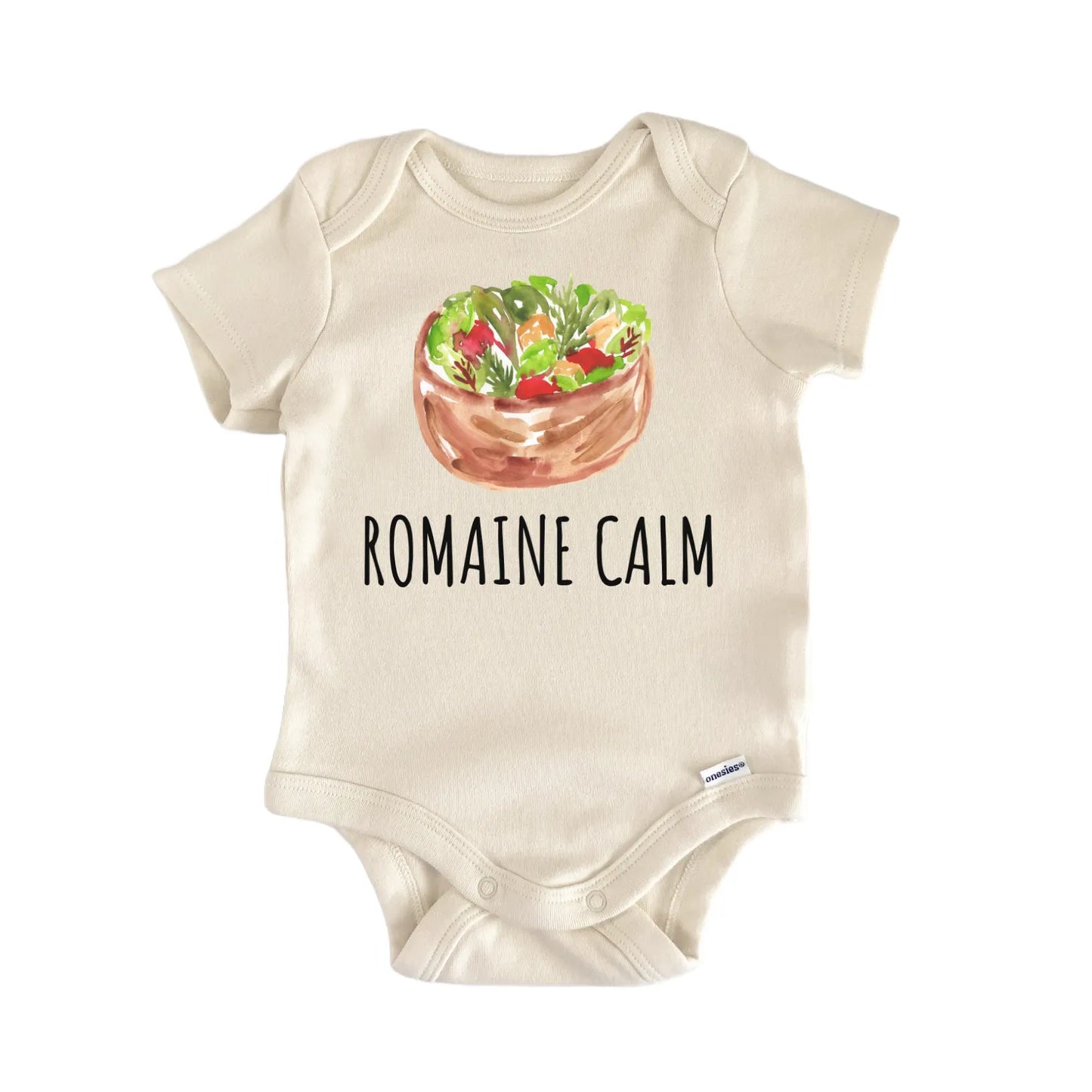 Lettuce Romaine Calm Salad Vegetable Newborn Gift Baby Bodysuit
