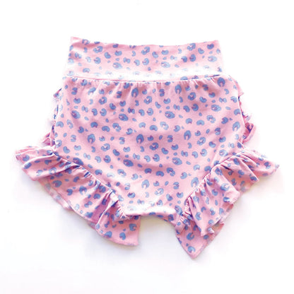 Lillian Leopard Bamboo Ruffle Bummies