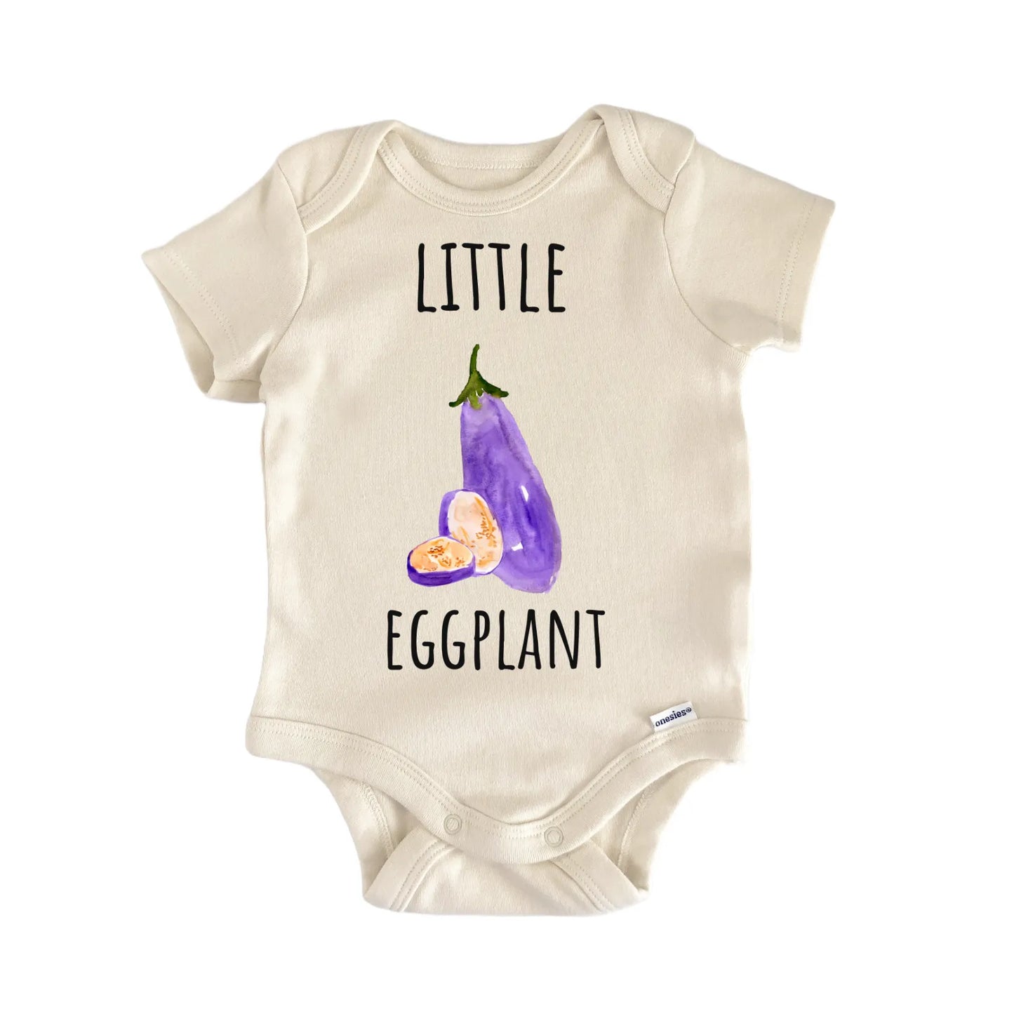 Little Eggplant Italian Vegetable Baby Gift Baby Bodysuit