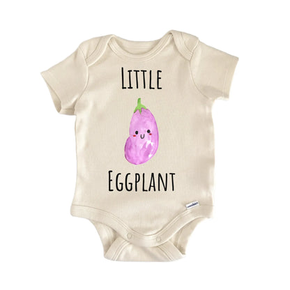 Little Eggplant Vegetable Farmer Baby Gift Baby Bodysuit