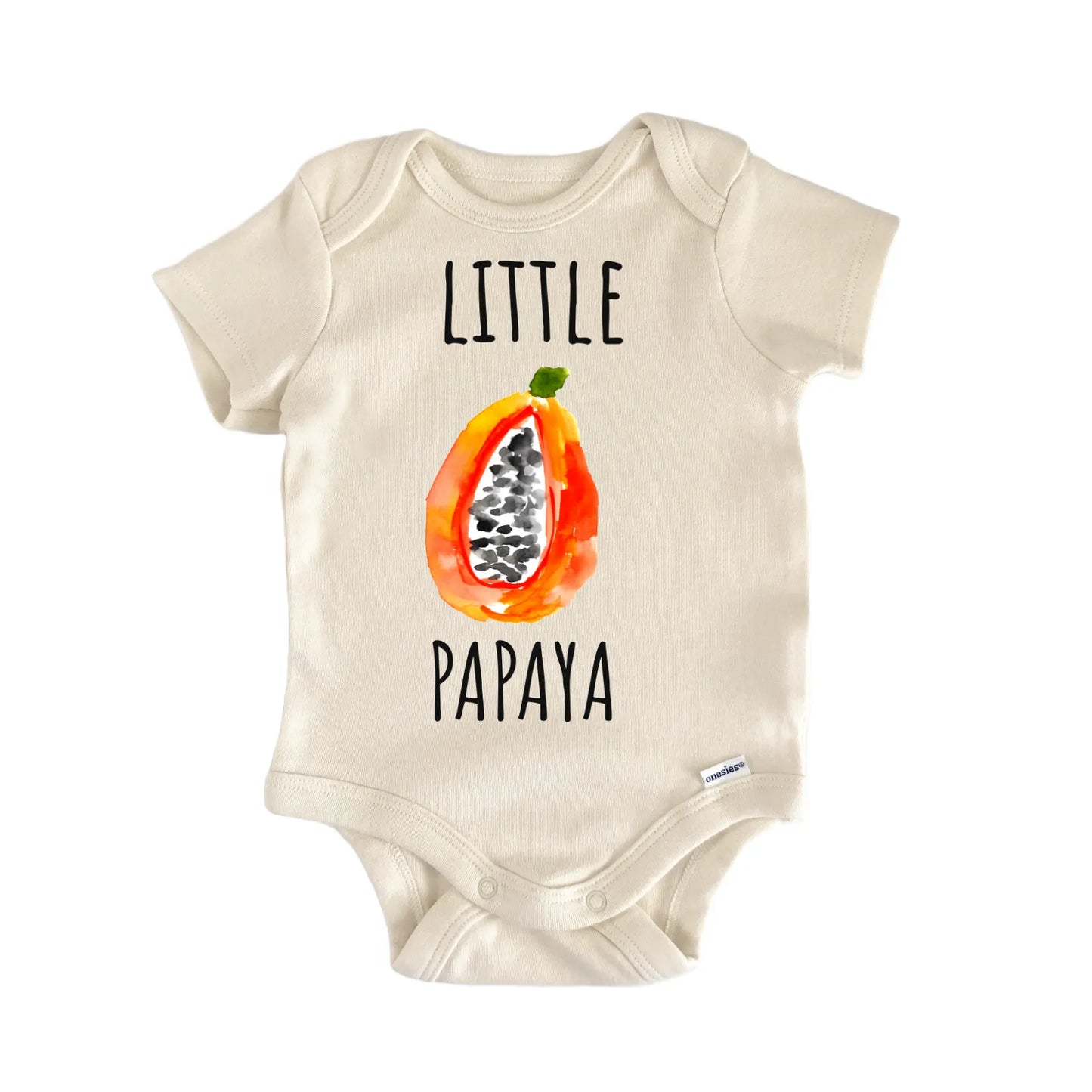 Little Papaya Tropical Fruit Baby Gift Baby Bodysuit