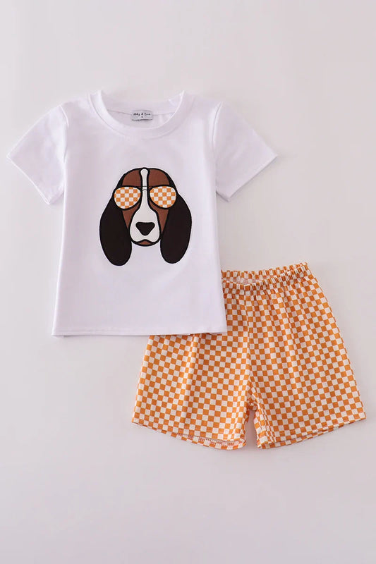 Orange tennessee applique set