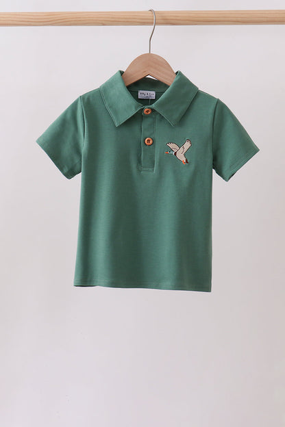 Green Mallard Embroidered Shirt