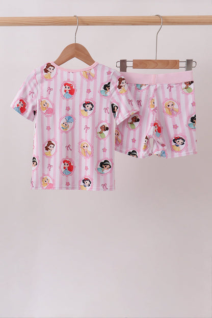 Pink Princess Bamboo Pajama Set