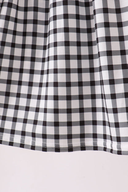 Red Georgia Applique Gingham Dress