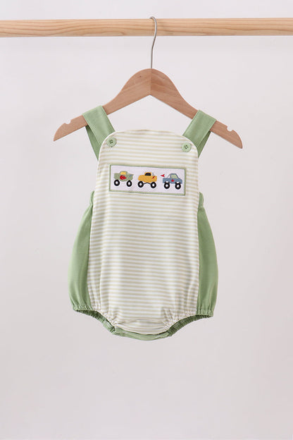 Monster truck embroidery stripe bubble