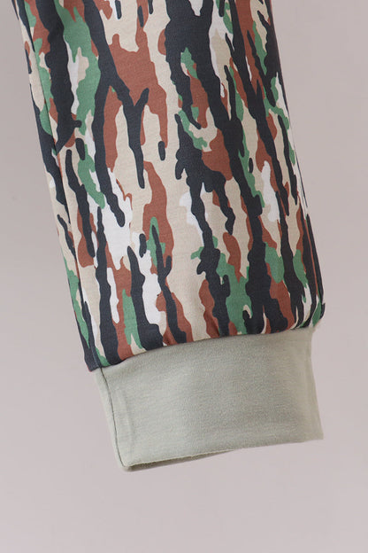 Sage Hunting Embroidered Pants Set