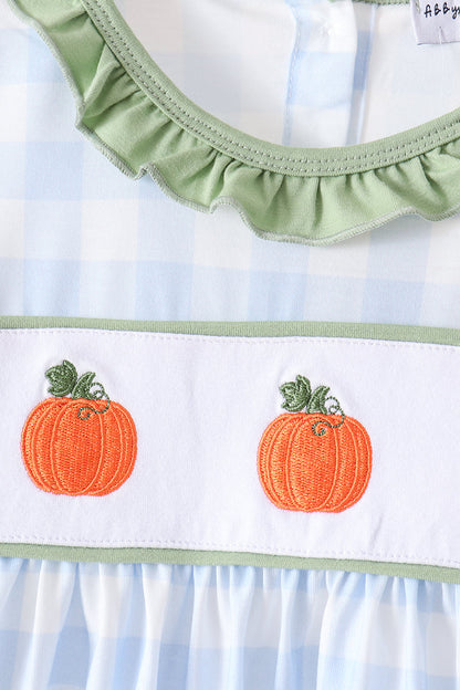 Blue Pumpkin Embroidery Pants Set