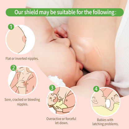 Haakaa Silicone Nipple Shields 2-pk (24 mm)