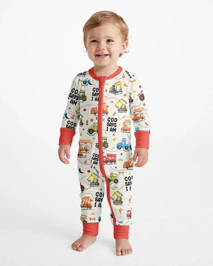 God Says I Am Boy Bamboo Convertible Zippy