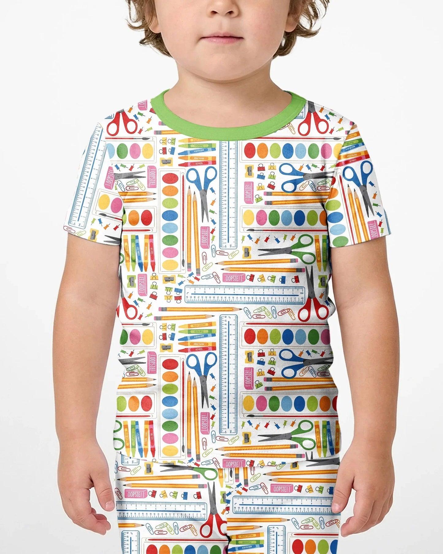 Craft Corner Bamboo Two Piece Short Sleeve Shorts Pajama Set