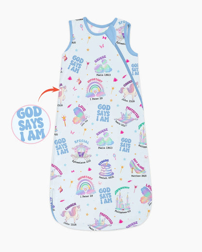 God Says I Am Girl Bamboo Sleep Bag