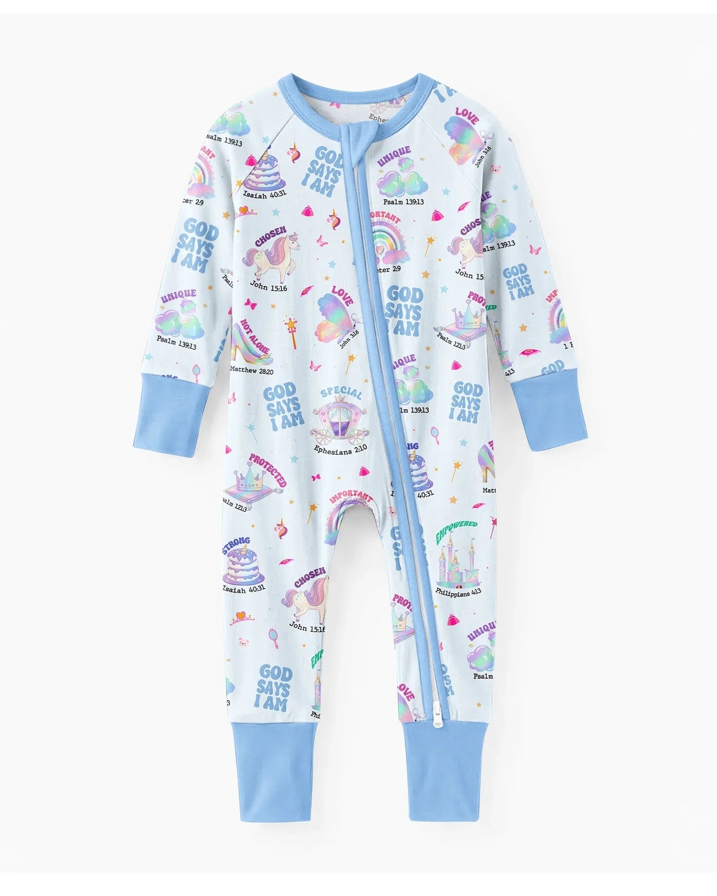 God Says I Am Girl Bamboo Convertible Zippy