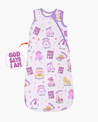 God Says I Am Girl Bamboo Sleep Bag
