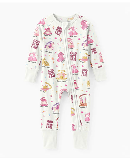 God Says I Am Girl Bamboo Convertible Zippy