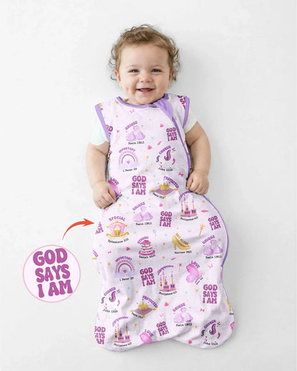 God Says I Am Girl Bamboo Sleep Bag
