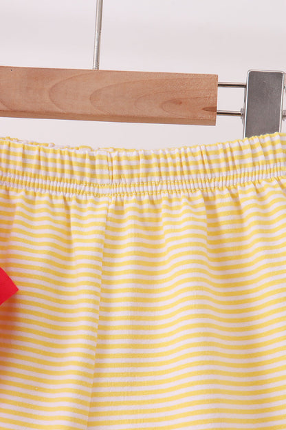 Red School bus Applique Set