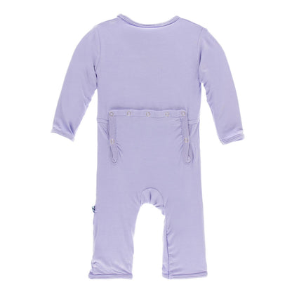 Coverall with Snaps in Lilac