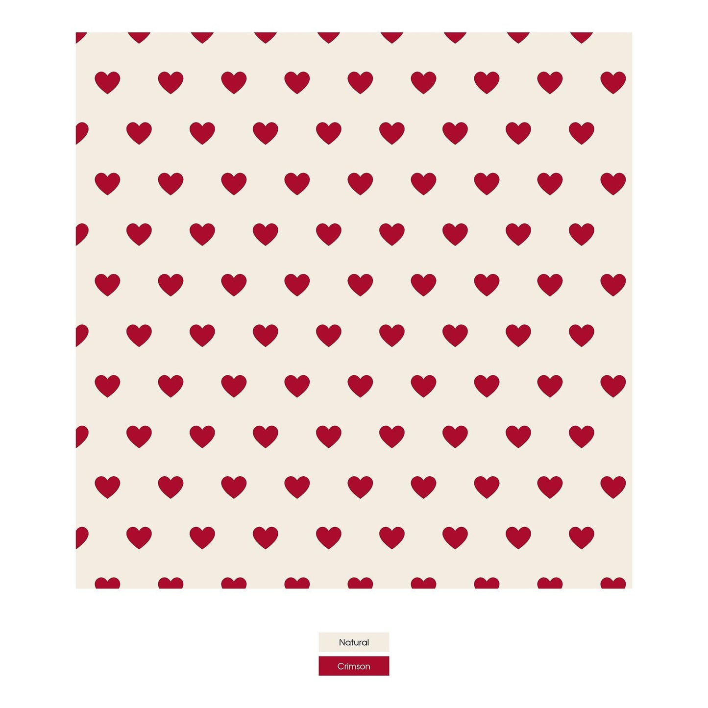 Print Dog Bandana in Natural Hearts