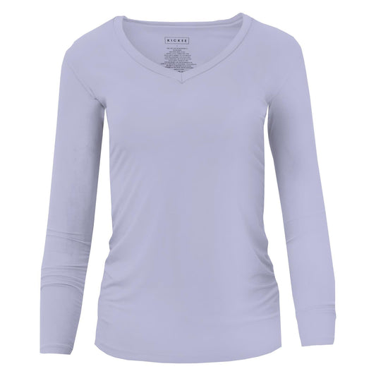 Long Sleeve One Tee in Lilac