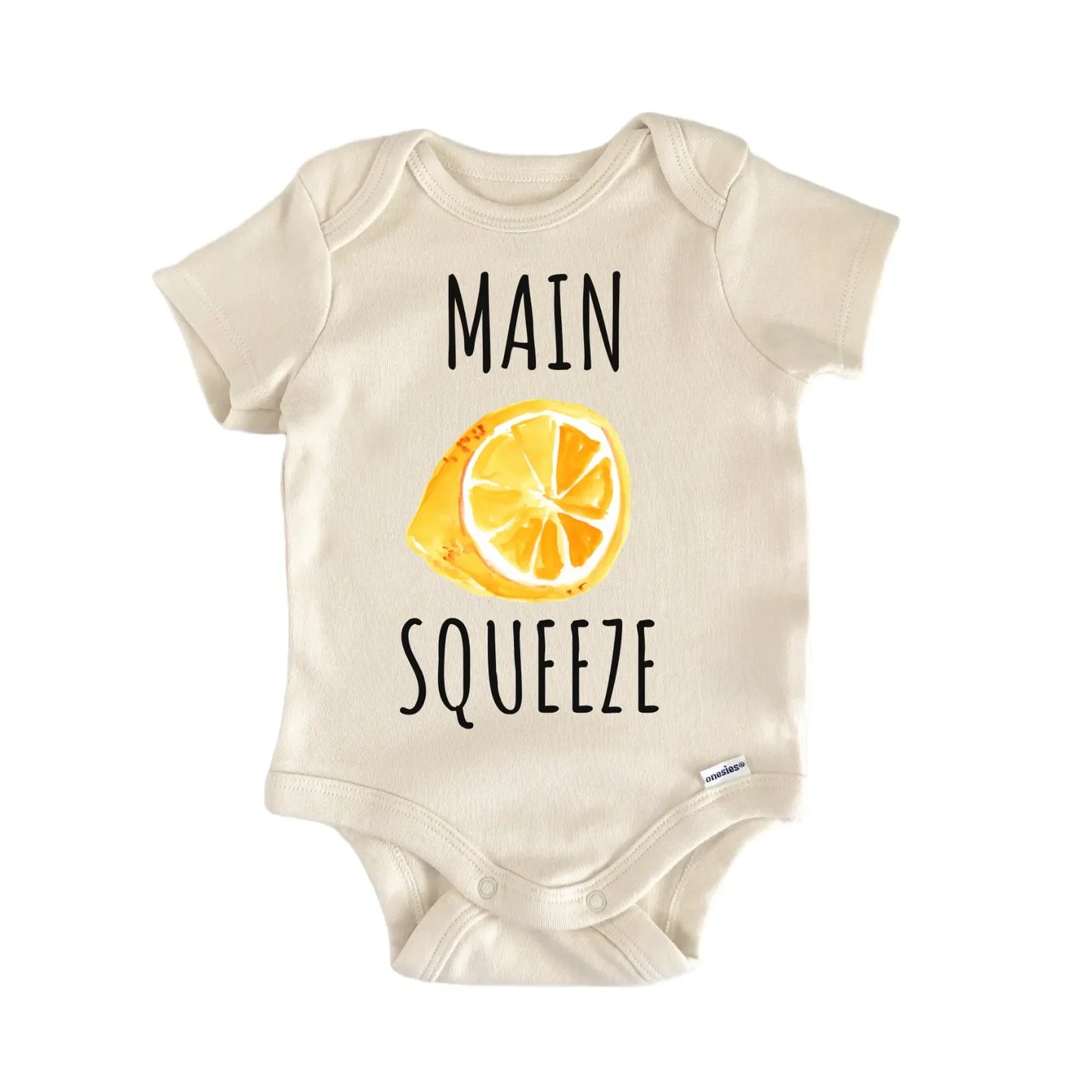 Main Squeeze Lemon Zesty Fruit Infant Gift Baby Bodysuit