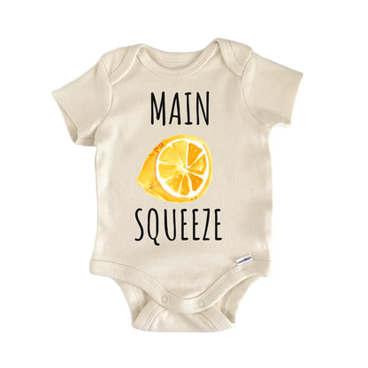 Main Squeeze Lemon Zesty Fruit Infant Gift Baby Bodysuit