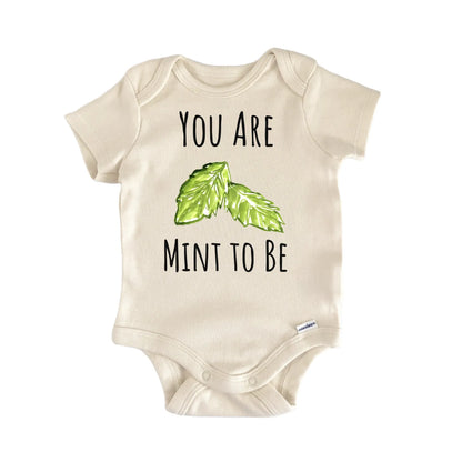 Mint To Be Herb Spice Cooking Garden Infant Gift Baby Bodysuit