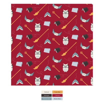 Print Convertible Sleeper with Zipper in Crimson Magical World