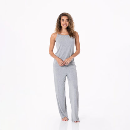 Women's Cami and Lounge Pants Pajama Set in Heathered Mist