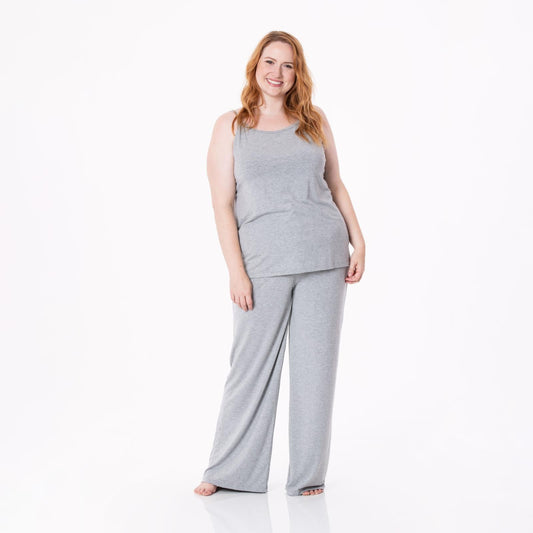 Women's Cami and Lounge Pants Pajama Set in Heathered Mist