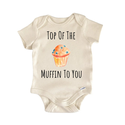 Muffin Top Blueberry Fruit Foodie Infant Gift Baby Bodysuit