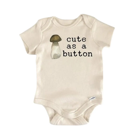 Mushroom Fungi Vegan Newborn Baby Onesie® Onesie®