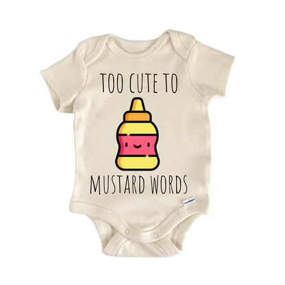 Mustard Condiment Newborn Baby Onesie® Bodysuit