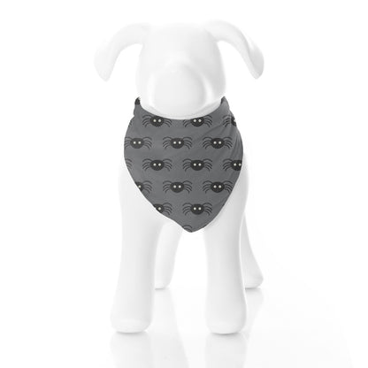 Print Dog Bandana in Stone Spiders