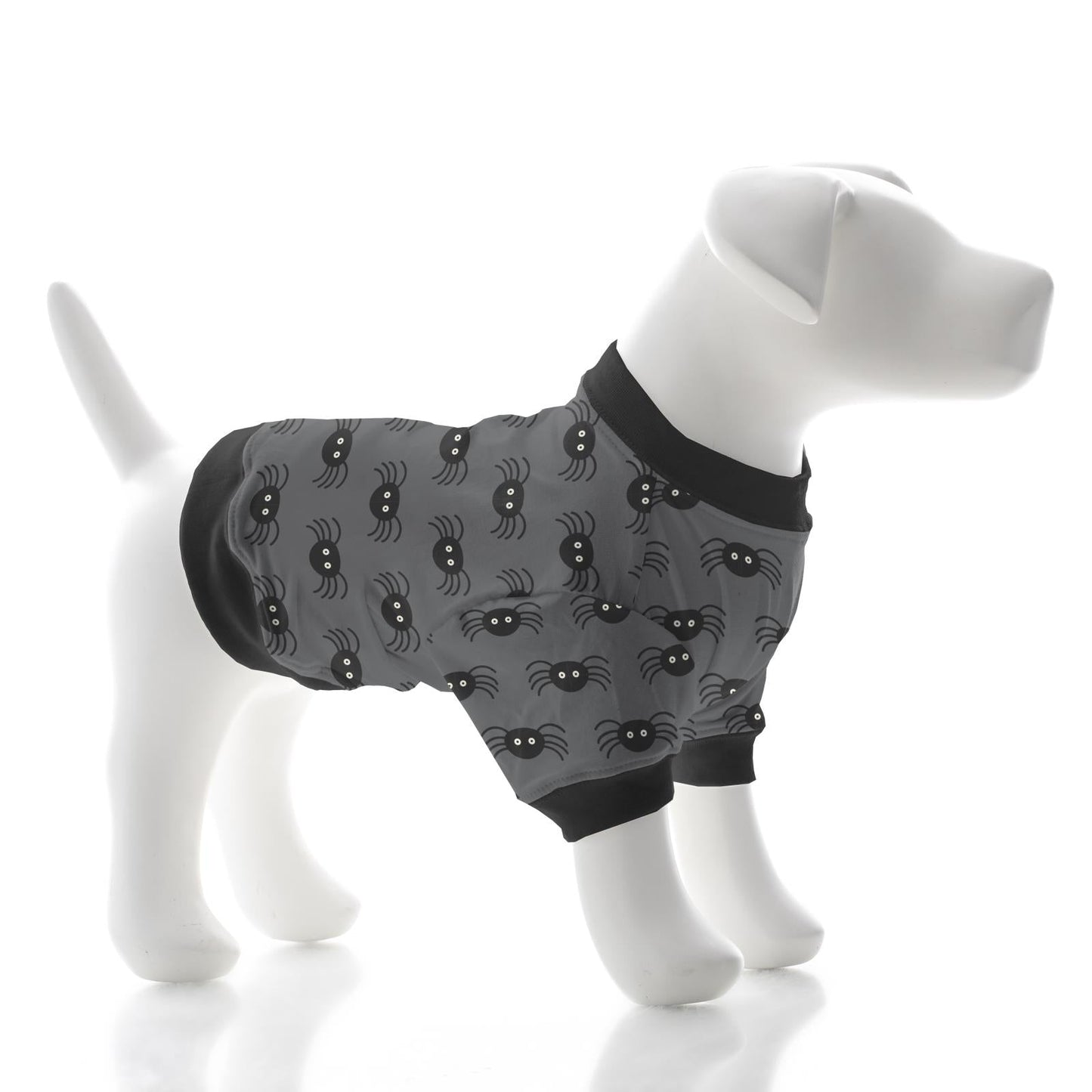 Print Dog Jammies in Stone Spiders