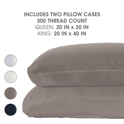 Woven Pillowcase Set in Feather