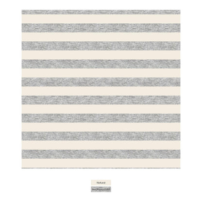 Print Changing Pad Cover in Heathered Mist Sweet Stripe