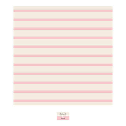 Print Changing Pad Cover in Lotus Sweet Stripe