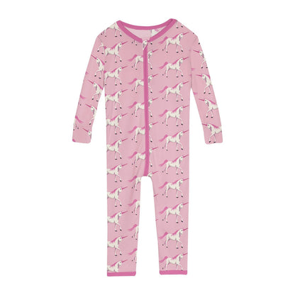 Print Convertible Sleeper with Zipper in Cake Pop Prancing Unicorn