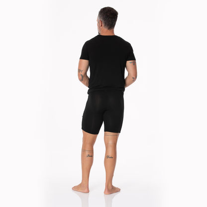 Men's Long Boxer Brief with Top Fly in Midnight