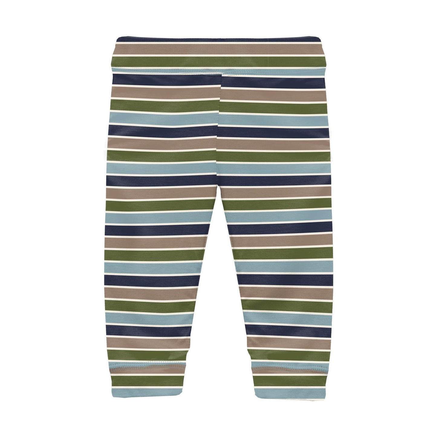 Print Casual Pants in Fall Vibes Stripe
