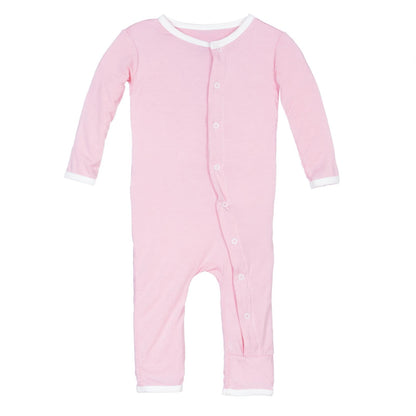 Applique Coverall with Snaps in Lotus I Love Dad