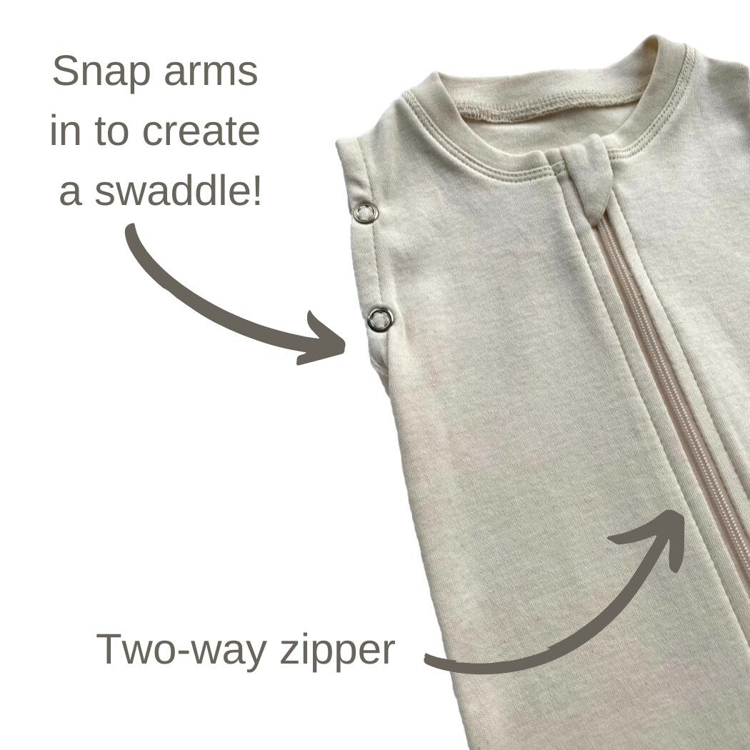 GOTS Certified Newborn Sleepsack Swaddle - Natural