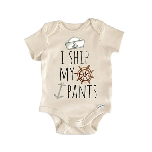 Nautical Summer Beach Newborn Baby Onesie® Onesie®