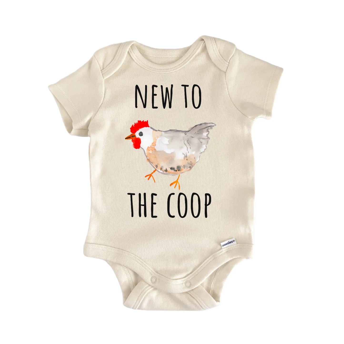 New To The Coop Chicken Farm Newborn Gift Baby Bodysuit