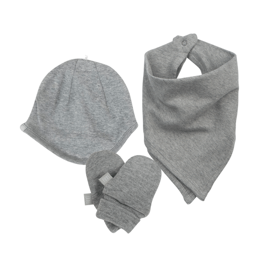newborn accessory gift set | heather grey