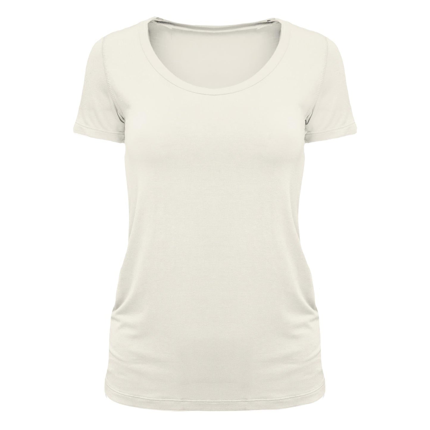 Women's Short Sleeve Scoop Neck Tee in Natural